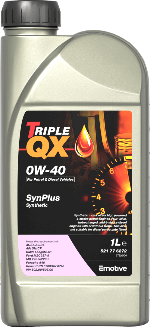 Triple QX Motor Oil 0W-40 SYNPLUS 2