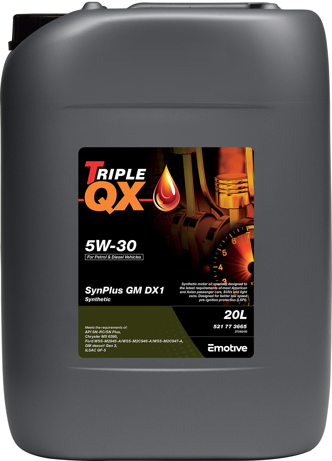 TRIPLE QX SYNPLUS GM DX1 5W-30 SYNTHETIC 4