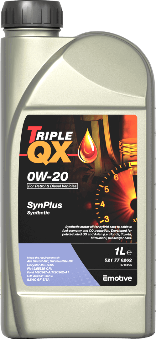 Triple QX Motor Oil 0W-20 SYNPLUS 2