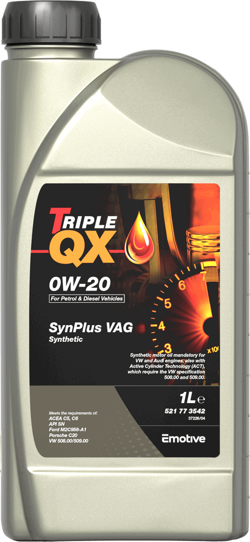 Triple QX Motor Oil 0W-20 SYNPLUS LL IV 2