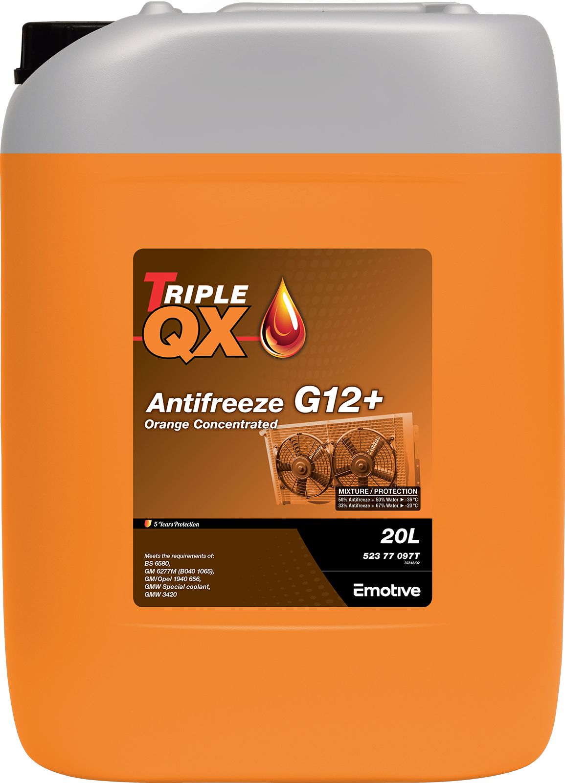 TRIPLE QX Orange Concentrated Antifreeze G12+ 4