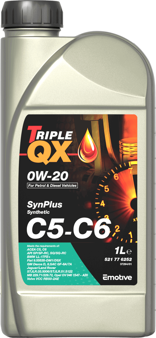 Triple QX Motor Oil 0W-20 SYNPLUS C5-C6 2