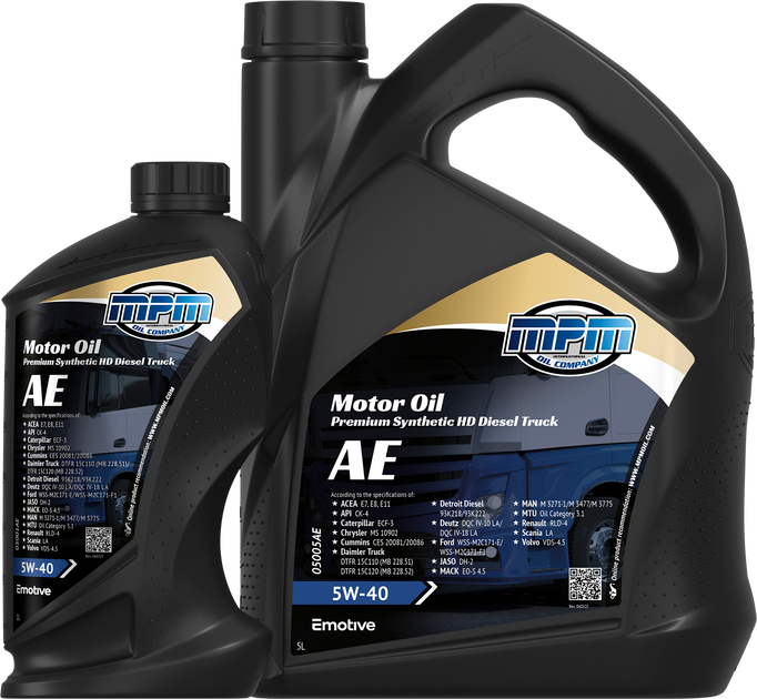 Motor Oil 5W-40 Premium Synthetic Heavy Duty Diesel