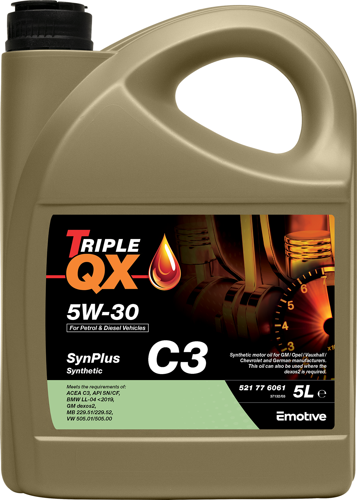 TRIPLE QX SYNPLUS C3 5W30 SYNTHETIC 3