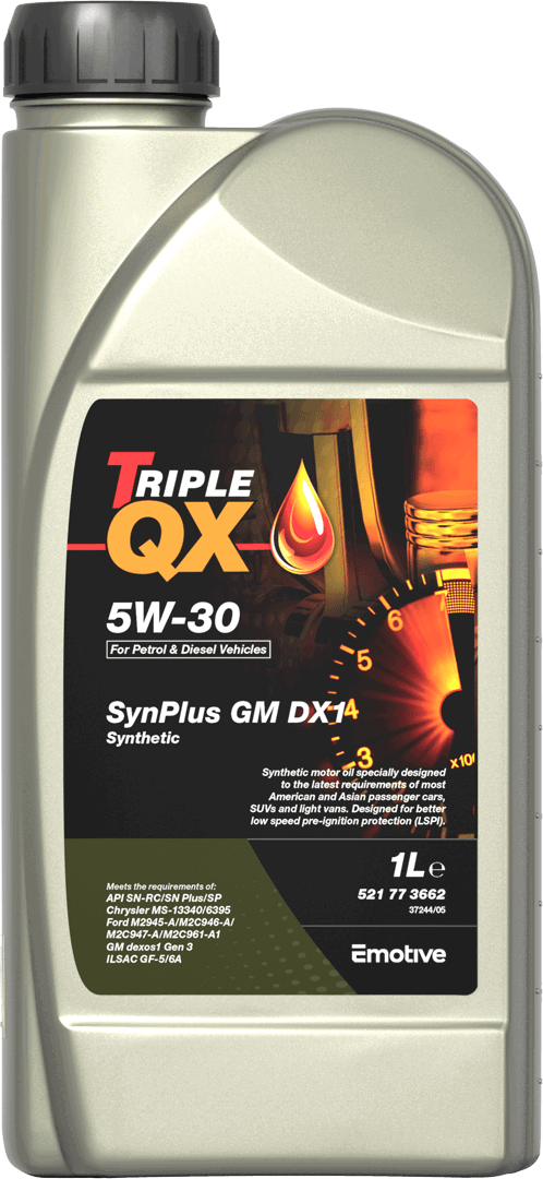 Triple QX Motor Oil 5W-30 SYNPLUS DX1 2