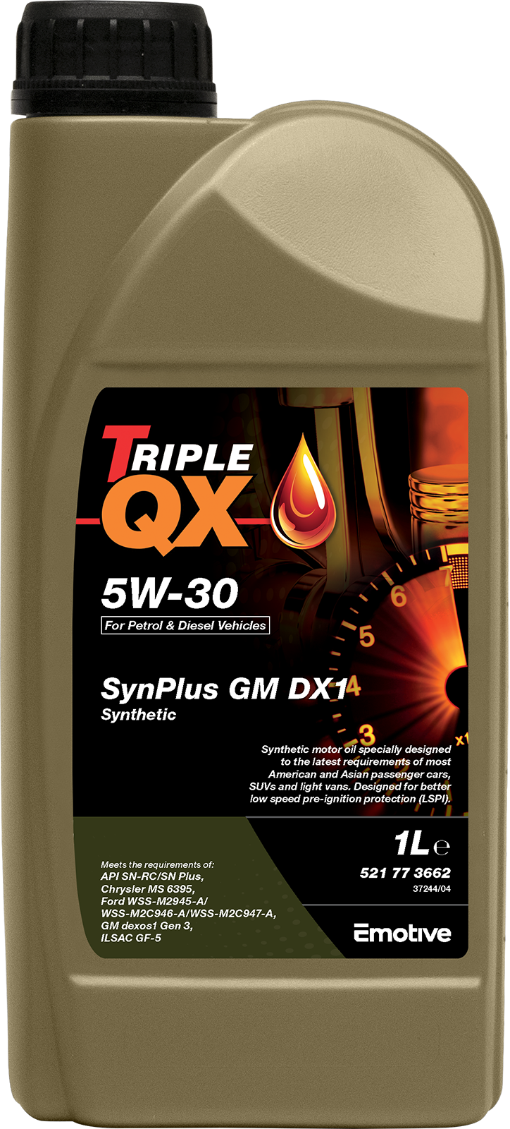 TRIPLE QX SYNPLUS GM DX1 5W-30 SYNTHETIC 2