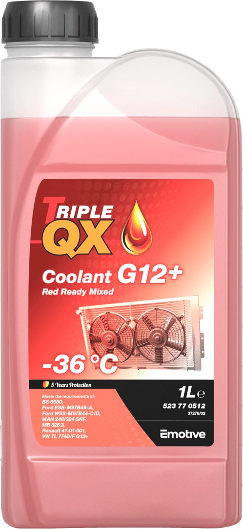 Triple QX Antifreeze-Coolant Ready Mixed Red G12+ 2