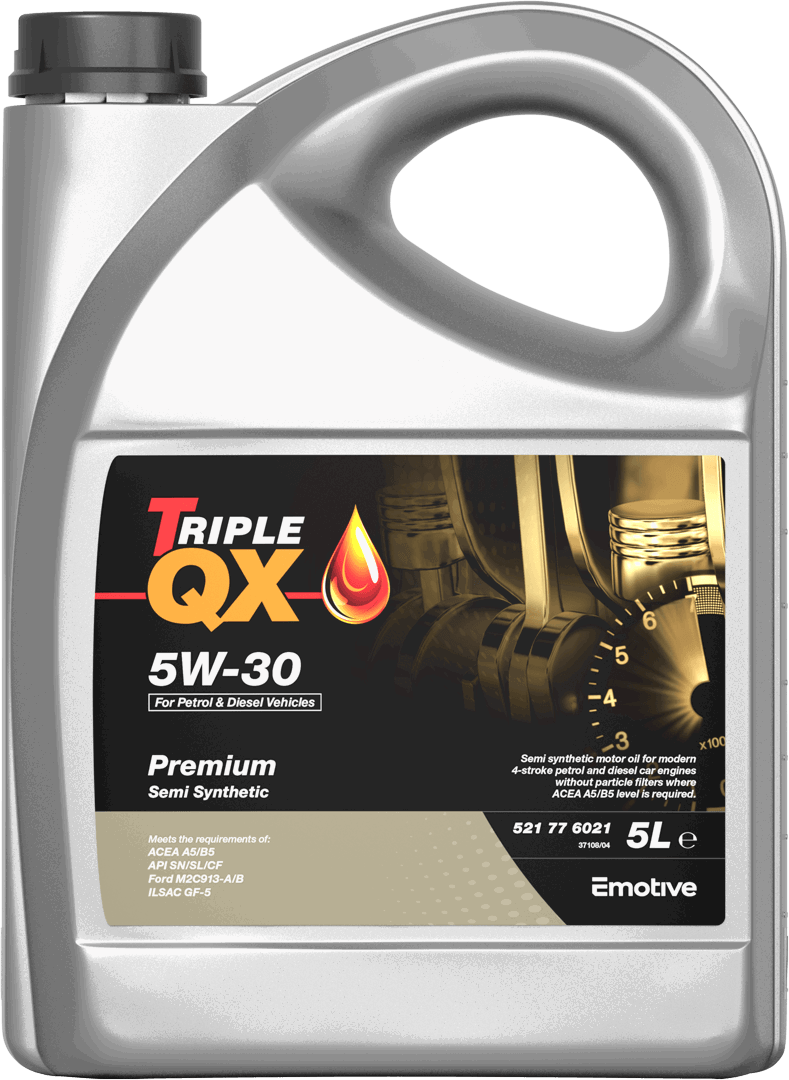 Triple QX Motor Oil 5W-30 SEMI SYNPLUS 3