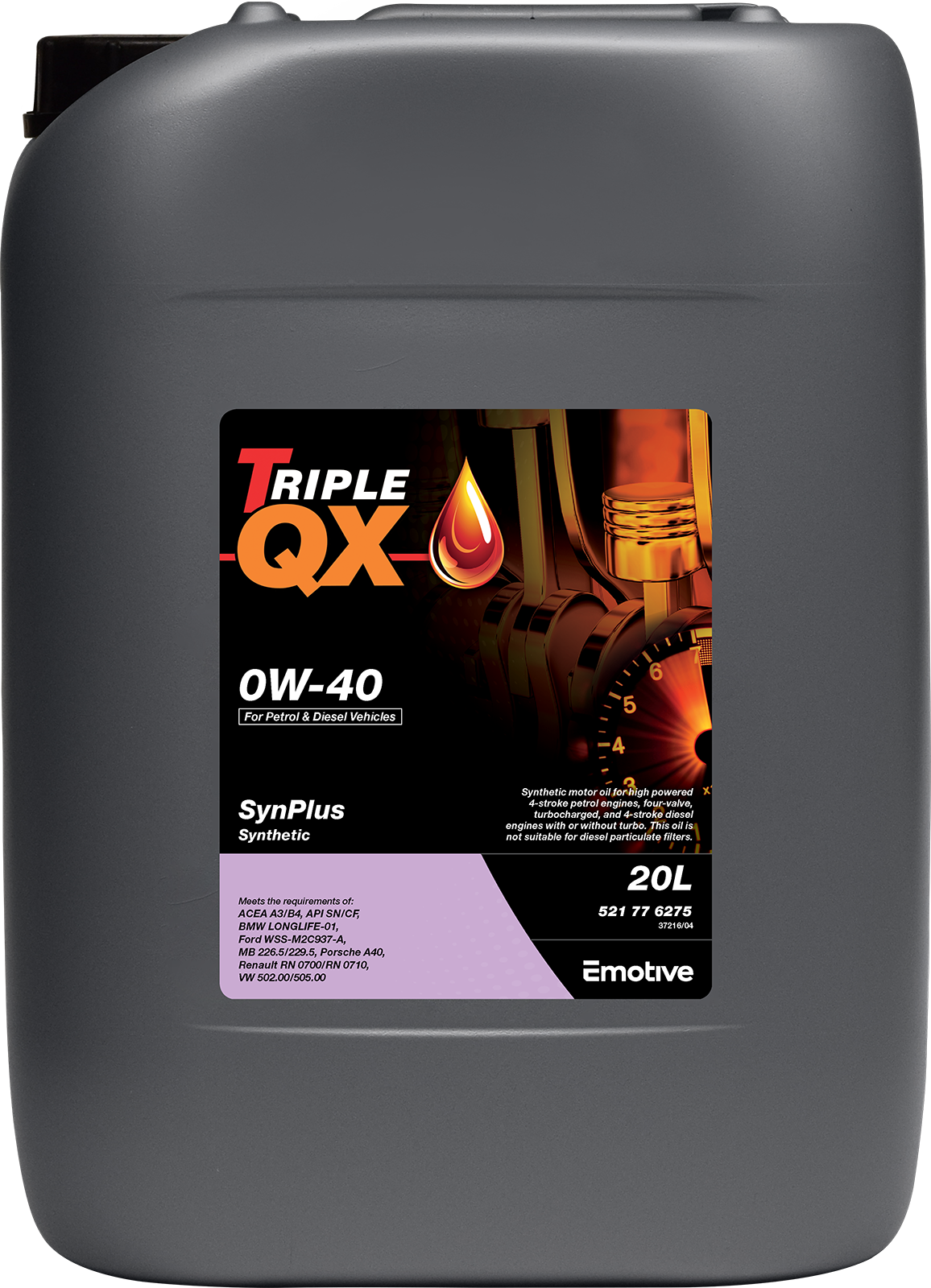 TRIPLE QX SYNPLUS 0W-40 SYNTHETIC 4