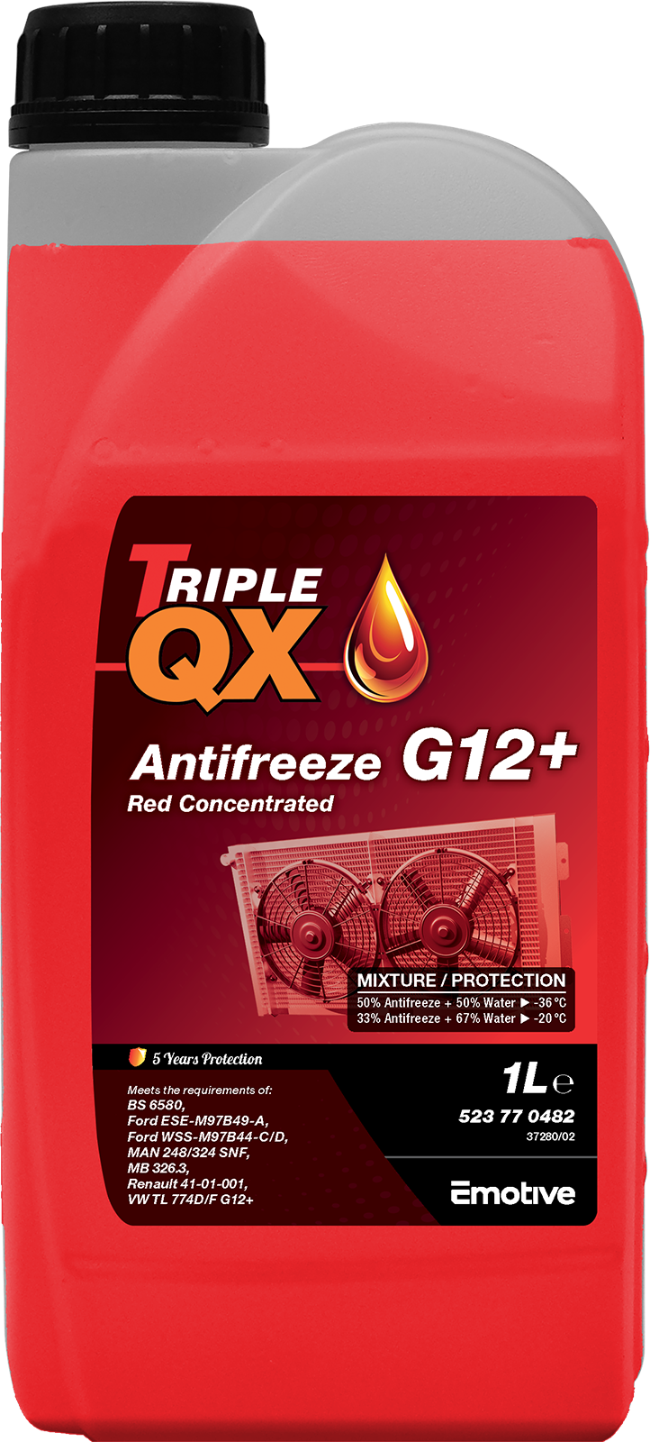 TRIPLE QX Red Concentrated Antifreeze G12+ 2