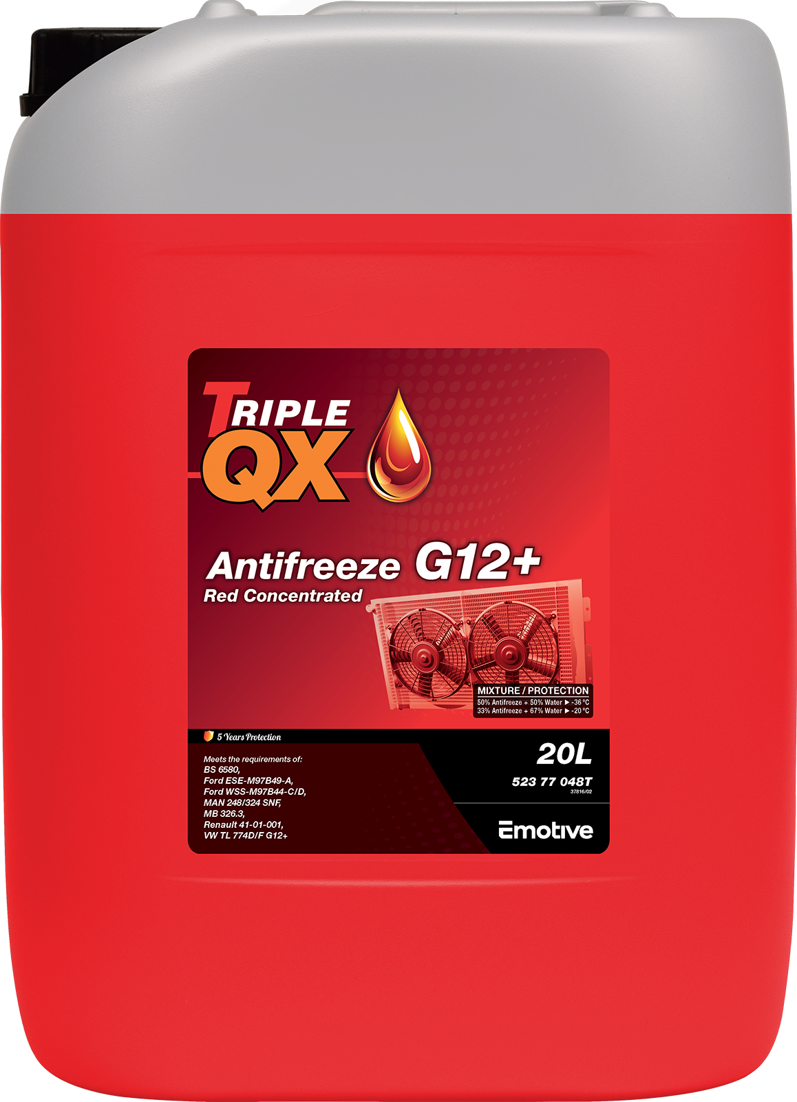 TRIPLE QX Red Concentrated Antifreeze G12+ 4