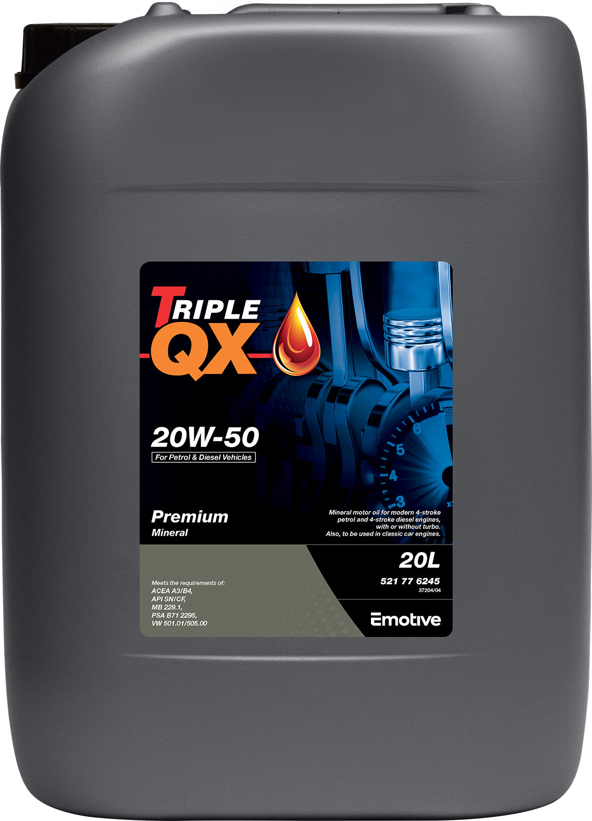 TRIPLE QX PREMIUM 20W-50 MINERAL 4