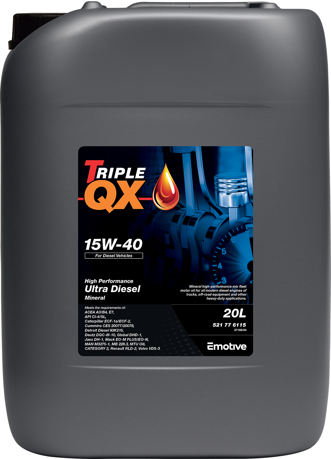 TRIPLE QX ULTRA DIESEL 15W40 MINERAL 4