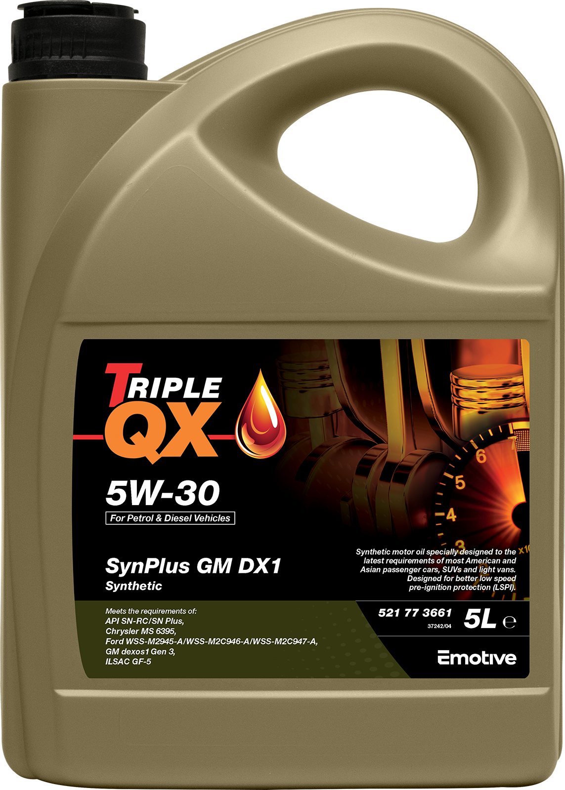 TRIPLE QX SYNPLUS GM DX1 5W-30 SYNTHETIC 1