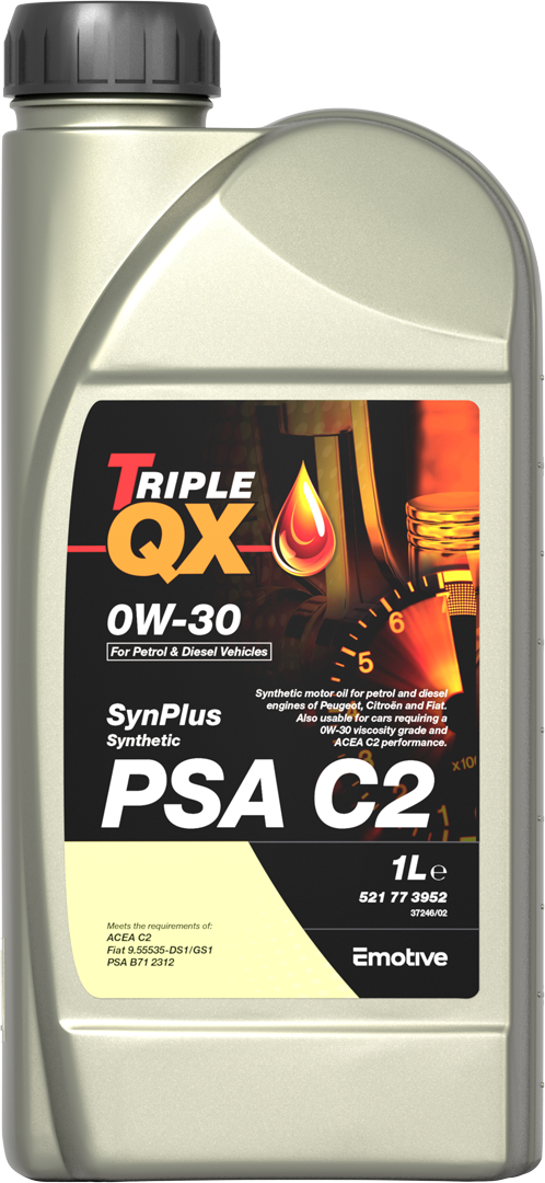 Triple QX Motor Oil 0W-30 SYNPLUS C2 2