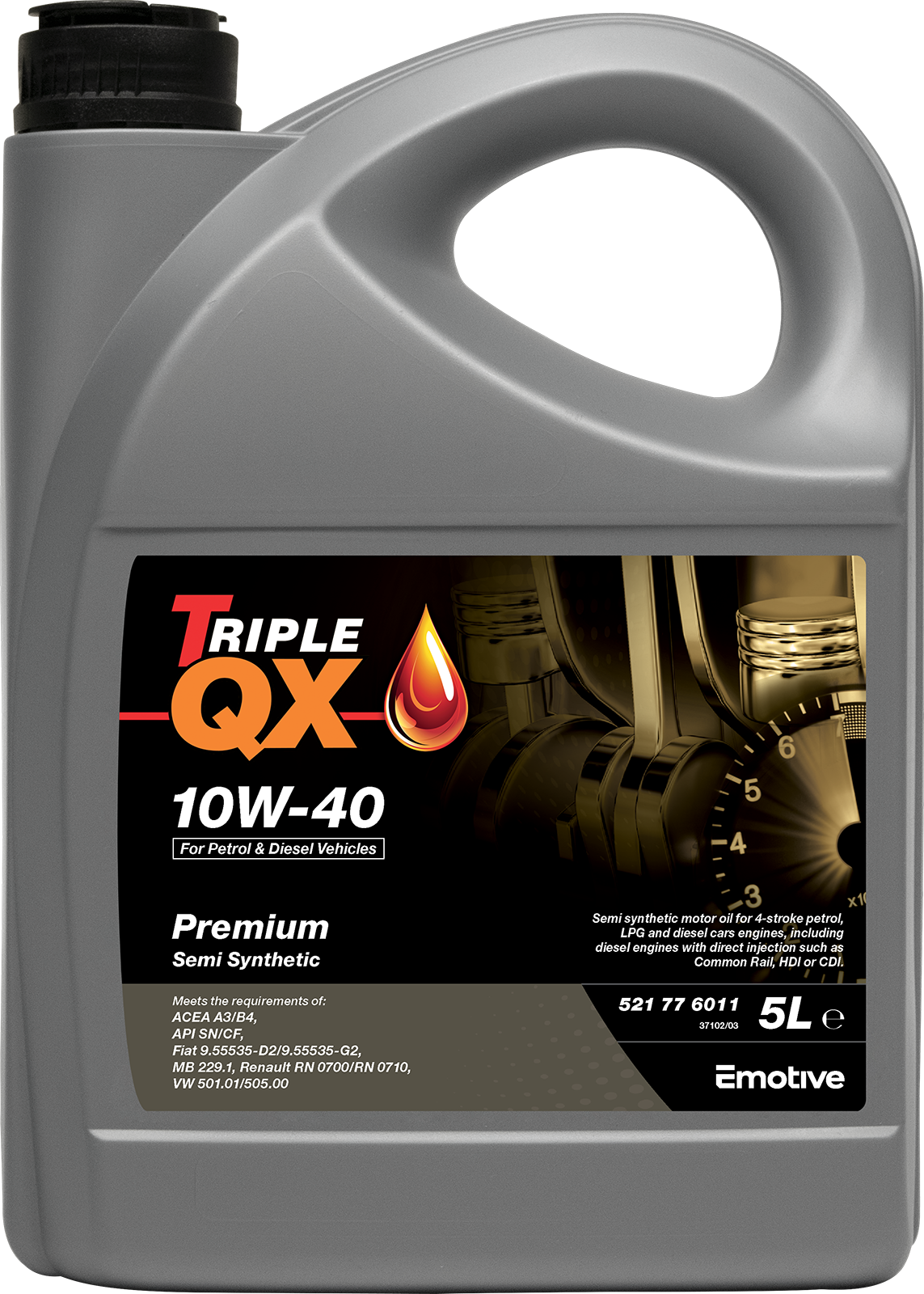 TRIPLE QX PREMIUM 10W40 SEMI SYNTHETIC 3