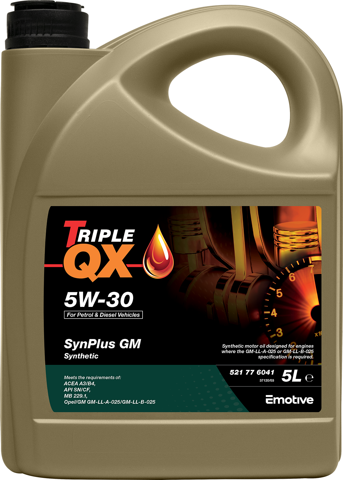 TRIPLE QX SYNPLUS GM 5W30 SYNTHETIC 3