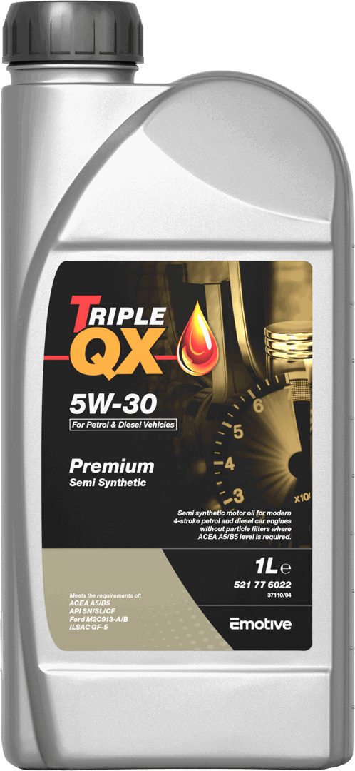 Triple QX Motor Oil 5W-30 SEMI SYNPLUS 2