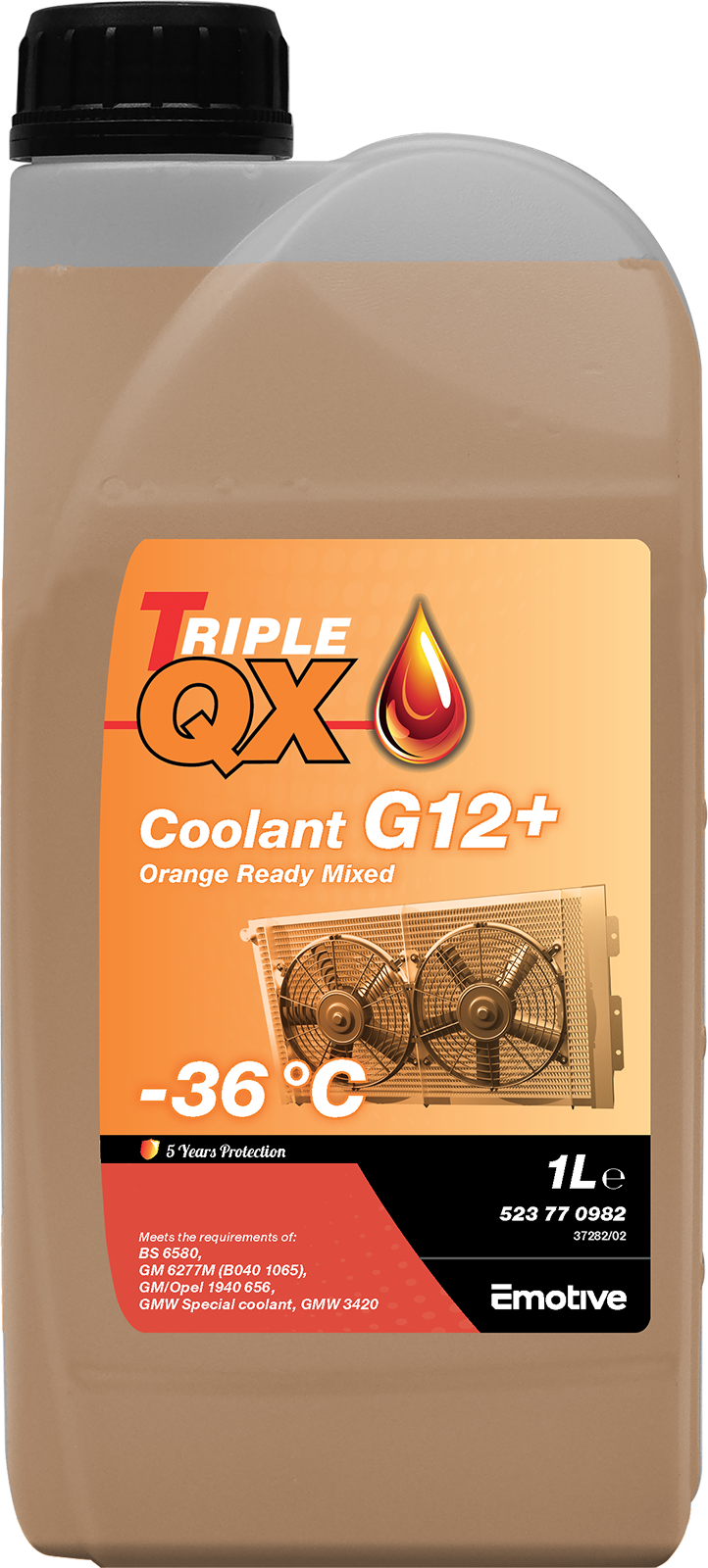 TRIPLE QX Orange Ready Mixed Antifreeze-Coolant G12+ 2