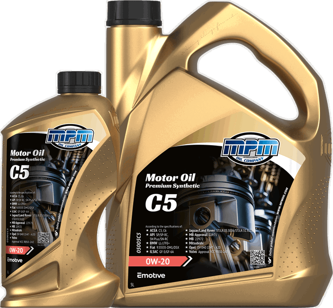 05000C5 • Motor Oil 0W-20 Premium Synthetic C5 | Producten | MPM Oil
