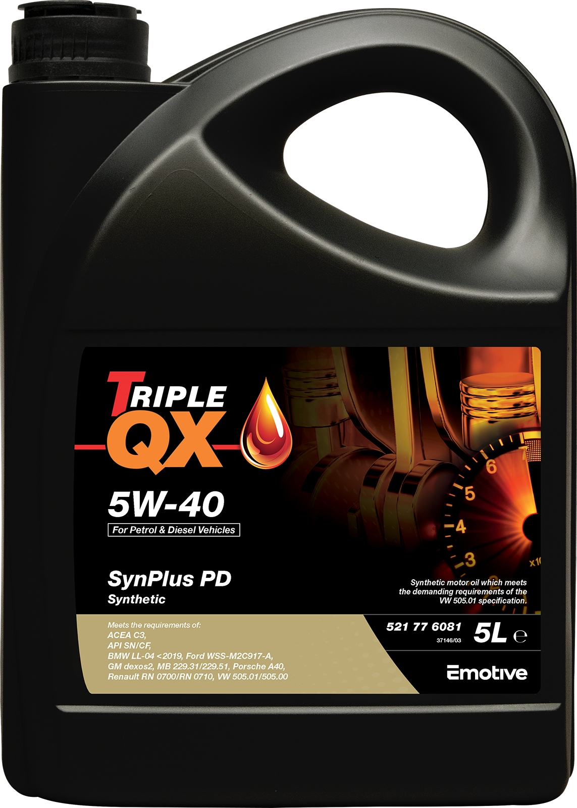TRIPLE QX SYNPLUS PD 5W40 SYNTHETIC 3