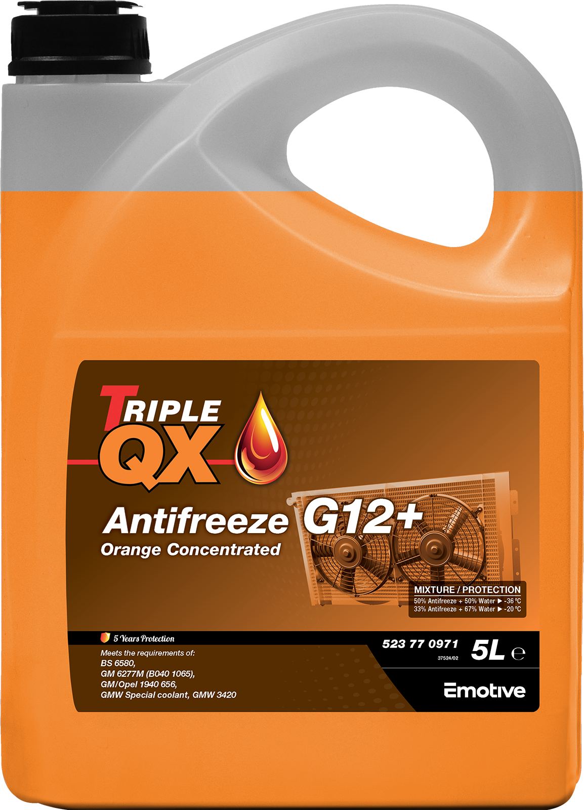 TRIPLE QX Orange Concentrated Antifreeze G12+ 1