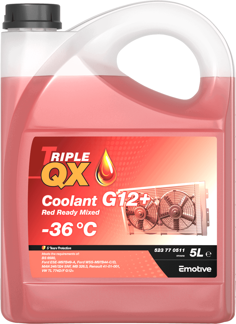 Triple QX Antifreeze-Coolant Ready Mixed Red G12+ 3